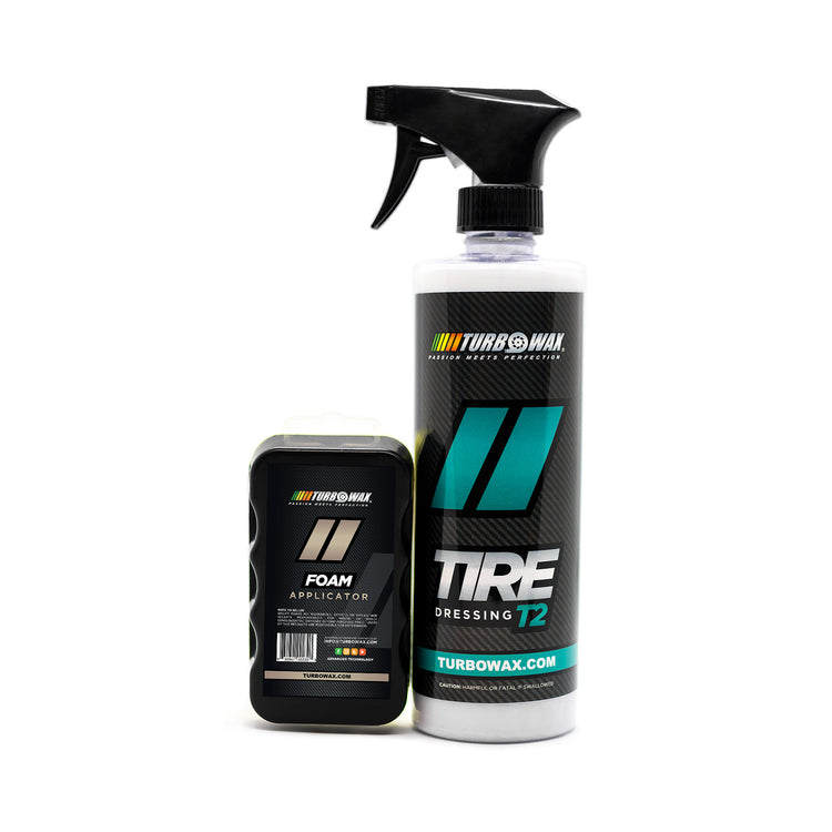 Turbo Wax Tire Dressing T2 and Tire Dressing Applicator Combo