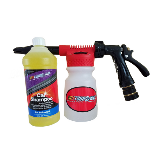 Turbo Wax Foam Gun and Turbo Wax Shampoo Professional Grade Combo